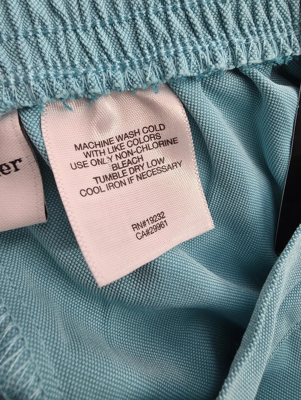 Alfred Dunner Women’s Size 8 Aqua Blue Elastic Waist Straight Leg Pants